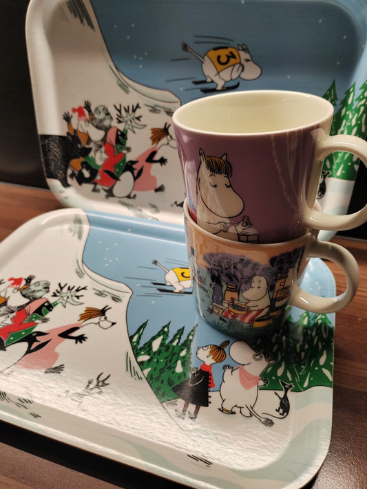 Arabia Muumi Mäkihyppy -tarjotin, 27 x 20 cm