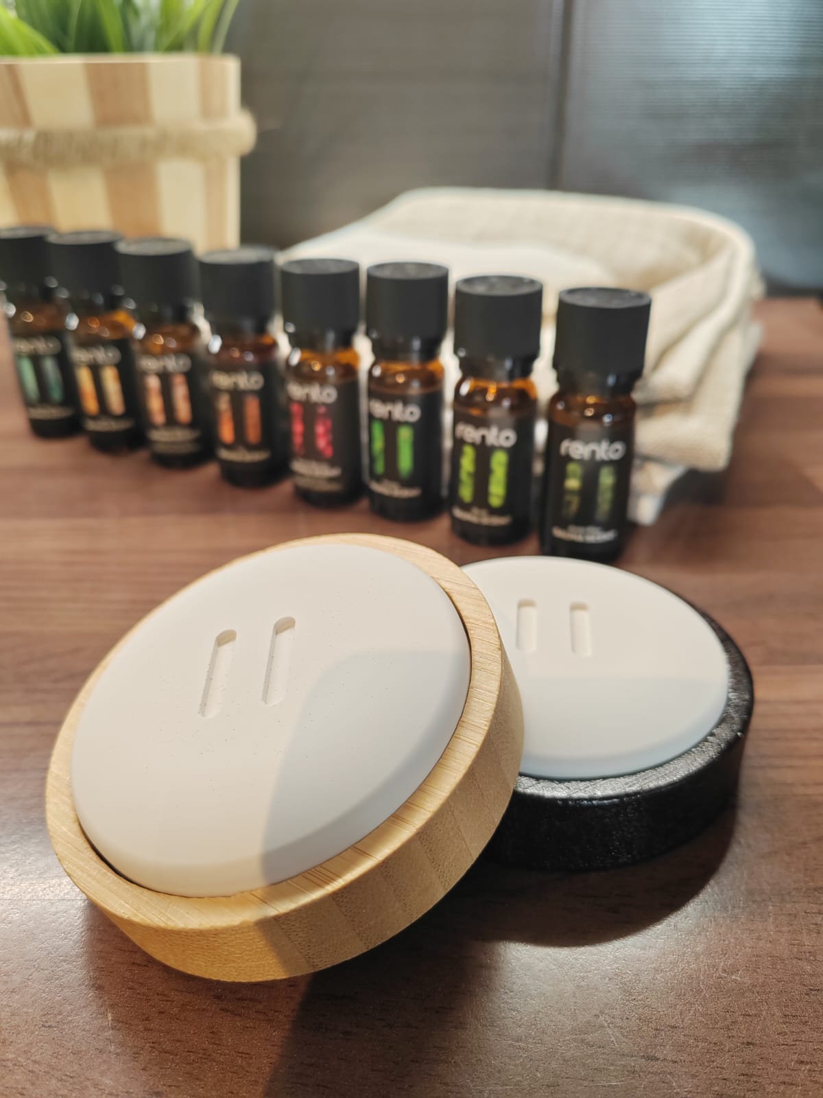 Tuoksutukun mahtava uutuus tuoksukivi bambu alustalla