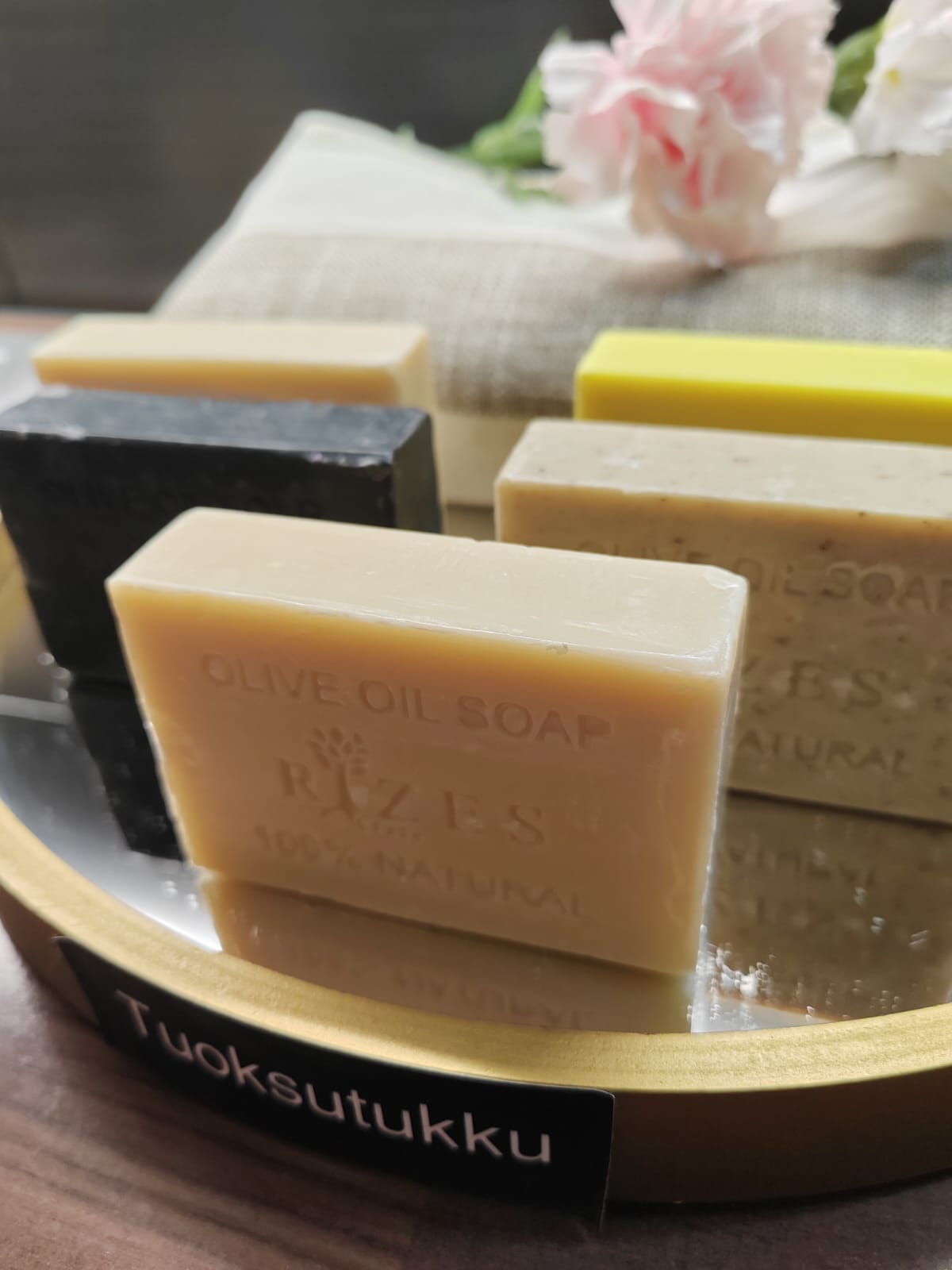 Käsintehty ihana Jasmini oliiviöljysaippua – iso koko 100 g