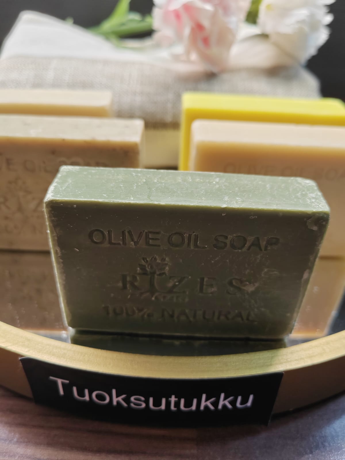 Käsintehty ihana kreikkalainen oliiviöljysaippua – iso koko 100g