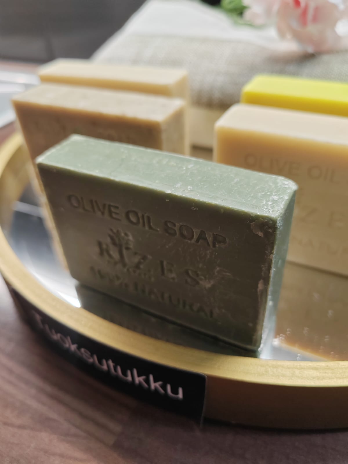 Käsintehty ihana  kreikkalainen oliiviöljysaippua – iso koko 100g