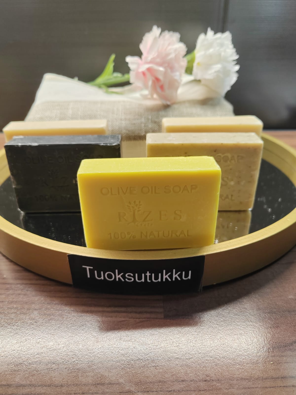 Käsintehty ihana Sitruuna oliiviöljysaippua – iso koko 100 g