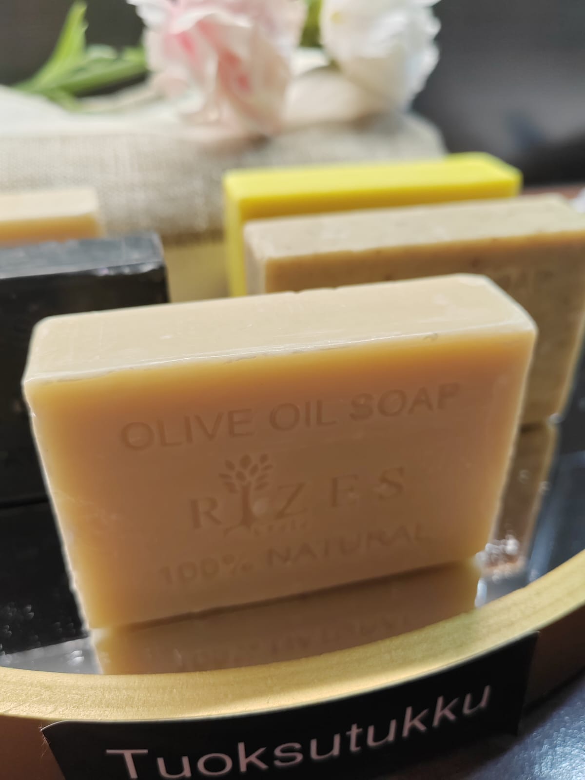 Käsintehty ihana Jasmini oliiviöljysaippua – iso koko 100 g