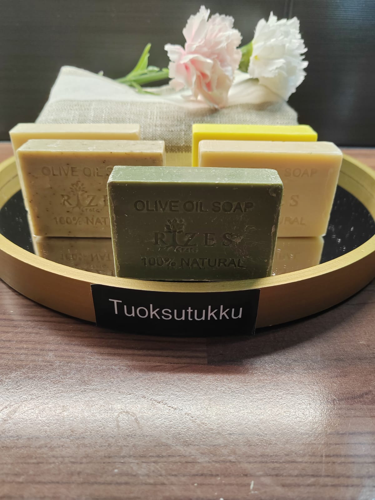 Käsintehty ihana  kreikkalainen oliiviöljysaippua – iso koko 100g